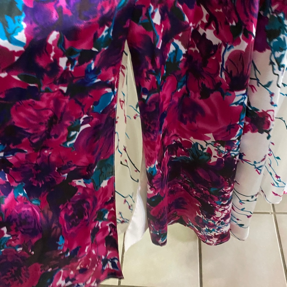 La Femme Multi Color Halter Gown Size 12 - image 4